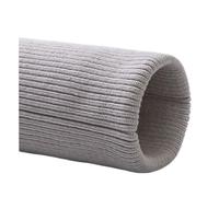 Poignets CôTeléS Extensibles En Tricot CôTelé Garniture de manchette côtelée tricotée, tissu for vêtements bricolage, ourlet côtelé 7x40 Cm, extensible épais, couture et pantalons, accessoires(Gray)