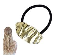 Poignets de cheveux pour queue de cheval, élastique de cheveux en métal,Manchette de cheveux géométrique Supports de queue de cheval Queues de cheval Cravates de cheveux | Bandeau de queue de cheval,