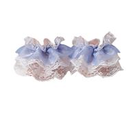 Poignets de demoiselle d'honneur japonais élégants,- bleu clair