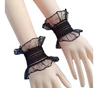 Poignets Décoratifs pour La en Dentelle Élastique Décorer Manche De Chemise D'été Accessoires Étanches Brouillards Une Taille Courte L'automne Le Fil De Couleur Unie
