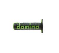 Domino – Paire de boutons guidon universels pour motos tout-terrain Noir/Vert