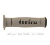 Domino Paire de poignées Trial Full Grip – gris/noir (boutons de moto)