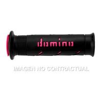 DOMINO Paire de poignées Noir/Fuchsia Soft Routes