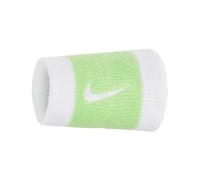 Paire de poignets de tennis longs NIKE Swoosh Double Wide plusieurs couleurs (WHITE/VAPOR GREEN/WHITE)