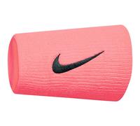 Nike Unisexe - Swoosh Double Wide Bandeau de Sudation pour Adulte, Gaze Rose/Gris Huile, Taille Unique