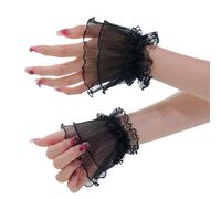 Poignets Plissés pour Les Ongles Photographie en Tissu Transparent Respirant Cuffs Élastiques Accessoires De Mode Bridal en Dentelle Manches