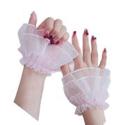 Poignets Plissés pour Les Ongles Photographie en Tissu Transparent Respirant Cuffs Élastiques Accessoires De Mode Bridal en Dentelle Manches