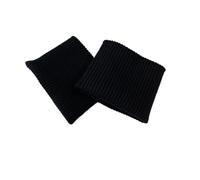 Poignets Pull en Coton épais et Extensible 2 * 2, Tricot, Bras, Manchettes, Jambes, Jersey côtelé, Tissu de Garniture for Manteau en Duvet(Black)