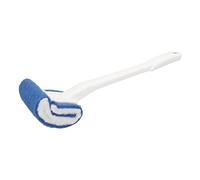 Poignon à brosse à toilettes à longue poignée Nettoyez le nettoyant Bristle doux pour le salon de beauté (Blanc)