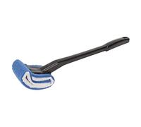 Poignon à brosse à toilettes à longue poignée Nettoyez le nettoyant Bristle doux pour le salon de beauté (Noir)