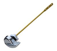 Poigure de toilette Kit de remplacement Souleur latérale Poignée chasse aux toilettes avec levier en cuivre, levier réservoir d'eau en alliage en zinc en chrome poli, kit remplacement en c