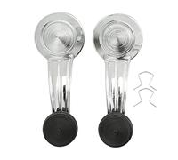 Poigure de Vitre Intérieure Handle Remplacement plaqué chromé pour Chevy Malibu 1981-83, Installation Facile à L'intérieur de la Piste de Manivelle de Porte pour les Propriétaires de Voitures de