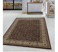 Poil ras Tapis classique oriental ornements anciens vivant Moquette salle Rouge 80 x 150 cm