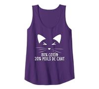 Poils de chat en coton pour femme Traces de chat Débardeur