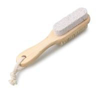 Poils de Sanglier Brosse Exfoliante Pieds, et Bois Pierre | Poignée en Bois, Effet Massage et Exfoliation, Soin des Pieds, Nettoyage des Ongles, Usage Bain