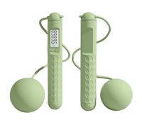 Poils de saut sans fil : corde de saut LED réglable avec balles pour le suivi de la condition physique, saut intelligent de combustion des calories avec écran numérique, équipement d'exercice