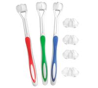 Poils doux à trois côtés avec 4 têtes de brosse remplaçables pour le nettoyage sensoriel des gencives des enfants autistes