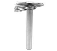 Poinçon à Bouchon en Caoutchouc Acier Inoxydable pour Laboratoire | Perçage Manuel Uniforme, Prise Confortable, Usage en Chimie et Démonstrations, Argenté