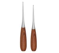 Poinçon à coudre pour cuir - Outil de poinçonnage pour alêne conique multifonction avec manche en bois - Outil de perforation pour cuir - Pour coussins, chaussures, bottes, ceinture, sac, portefeuille