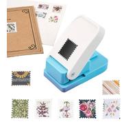 Poinçon À Forme De Timbre - Perforatrice Scrapbooking Timbre Carré | PP Perforatrice À Onglets | Perforatrices À Trou Carré | Pour Timbres Et Loisirs Créatifs, Scrapbooking, Étiquettes
