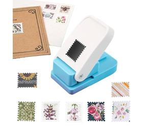 Poinçon À Forme De Timbre - Perforatrice Scrapbooking Timbre Carré | PP Perforatrice À Onglets | Perforatrices À Trou Carré | Pour Timbres Et Loisirs Créatifs, Scrapbooking, Étiquettes