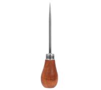 Poinçon à Gratter de Reliure en Bois et Métal pour DIY | Pointe Métallique Précise, Poignée Bois Marron, Usage Cuir et Trous de Fil, Atelier ou Réparation Chaussure