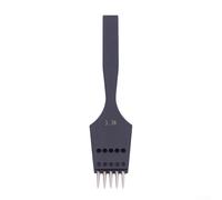 Poinçon à pointe remplaçable pour cuir avec burin à trou rond amovible pour travaux manuels cousus à la main et housses de volant (3,38 mm 5 dents)
