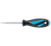 Poinçon avec poignée ergonomique, acier au carbone, précision de perçage, idéal pour le travail du métal et du bois, utilisation dans l'artisanat et la construction.