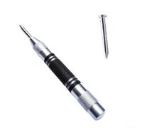 Poinçon central automatique à ressort, pointe réglable en acier à haute teneur en carbone pour des marques précises, pour les points de départ du perçage du bois