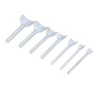 Poinçon d'angle en Cuir, Coupe-Sangle en Cuir 7 Pièces en Acier au Carbone Poinçons de Coupe Demi-Ronds Ensemble de Poinçons en Cuir Poinçon de Coupe de Bord en Cuir pour
