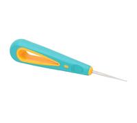Poinçon de Cordage Durable pour Raquette de Badminton et de Tennis - Aide à Passer à Travers L'œillet du Cadre de la Raquette - Design Ergonomique - Poignée Verte de 10 Cm - Matériau en Acier