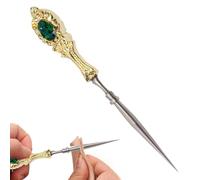 Poinçon de de style européen avec poignée ergonomique - Outil de perforation pour cuir pour projets de bricolage, alêne en forme de pour perforer les coutures lors du crochet