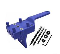 Poinçon de perçage pour le travail du bois, gabarit de cheville auto-centrant pour forets de 6 mm, 8 mm, 10 mm, outil de perçage du bois réglable de précision, bleu