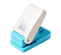 Poinçon de Timbre-poste, Perforatrice Carré à Bords Ondulés, Perforatrice Scrapbooking Carré Dentelé, Outil à Forme de Timbre pour Scrapbooking, Cartes de Vœux, Étiquettes et Projets de Bricolage