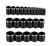 Poinçon de trou en cuir rond de 1-25mm, poinçon creux à un trou 5 10 15 20 25 Mm, Kit d'outils de coupe circulaire en acier à haute teneur en carbone 25pcs