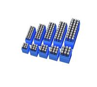 Poinçon Lettre Metal Chiffres Alphabets bricolage timbre de gaufrage en cuir outils d'impression durables lettres poinçon acier outil sculpture artisanal(2mm letters)