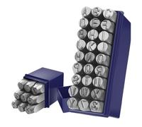 Poinçon Lettre Metal Ensemble de timbres numériques en acier allié, lettre numérique 3-12.5mm, LOGO cuir métal poinçon bricolage artisanat gaufrage Kit d'outils sculpture(8mm Number)