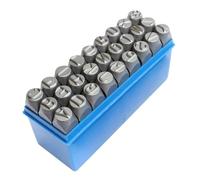 Poinçon Lettre Metal Rivet en alliage d'acier au chrome vanadium, estampage manuel des lettres AZ de 3 à 12mm et chiffres 0 8, symbole du chapitre anglais(6mm pentagram 1PC)