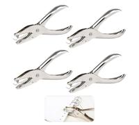Poinçon Monotrou 4 Pcs Poinçon 3mm Pince À Trou En Métal Pince À Perforer En Papier Métallique À Main Poinçon Pour Cartes En Papier Feuille De Plastique De Photos En Diy