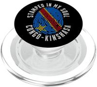 Poinçon My Soul Congo Kinshasa Drapeau RDC Pride PopSockets PopGrip pour MagSafe