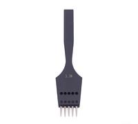 Poinçon rond professionnel en cuir avec pointe remplaçable en acier avec différents diamètres de trou pour méthodes de couture créatives (3,38 mm 5 dents)