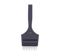 Poinçon rond remplaçable en acier pour travaux manuels en cuir avec plusieurs tailles de trous et techniques de couture (3,38 mm, 9 dents)
