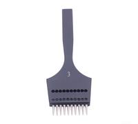 Poinçon rond remplaçable en acier pour travaux manuels en cuir avec plusieurs tailles de trous et techniques de couture (3 mm avec 10 dents)