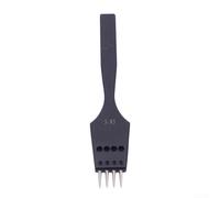 Poinçon rond remplaçable en acier pour travaux manuels en cuir avec plusieurs tailles de trous et techniques de couture (3,85 mm 4 dents)