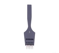 Poinçon rond remplaçable pour cuir - Ciseau en acier pour couture faite à la main, point selle, point Z, différentes options d'espacement (3 mm 5 dents)