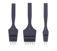 Poinçon Selle pour z Stitch Baseball pour v pour Poinçon Selle(3pcs 4mm) | Acier haute dureté, pointe remplaçable, idéal perçage haute résistance, diamètre 0.8mm, mat