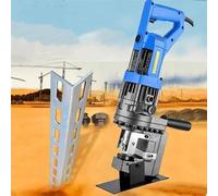 Poinçonneuse Hydraulique, Avec 5 matrices Φ 6,5 à 20,5 mm, perforateur hydraulique 1300 W avec 5 matrices, positionnement précis(Channelsteel,220V)