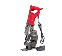 Poinçonneuse hydraulique électrique, outil de poinçonna en acier inoxydable, fer d'angle/perforateur à canal Réparation d'équipement lourd(blanc)