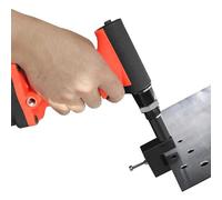 Poinçonneuse hydraulique électrique, perforatrice pneumatique haute résistance pour portes et fenêtres, outil de perçage pneumatique pour tôle d'acier inoxydable, plaque d'acier et aluminium (9 mm)