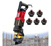 Poinçonneuse hydraulique électrique portable, perforatrice de trous en métal for fer, cuivre, plaque d'aluminium, acier d'angle, facile à utiliser(Channel steel version)